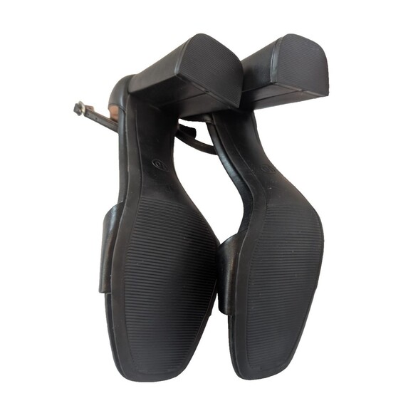 A NEW DAY Women's Ankle Strap Black Sandals With Block Heels Size 10 NWOT - Picture 4 of 7
